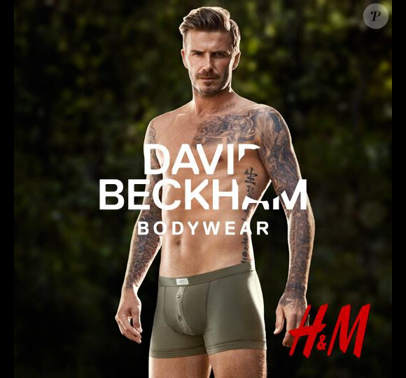 David Beckham figure sur la campagne printemps 2013 David Beckham Bodywear, sa ligne de sous-vêtements pour H&M.