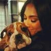 Nicole Scherzinger et son chien Puppy Love.