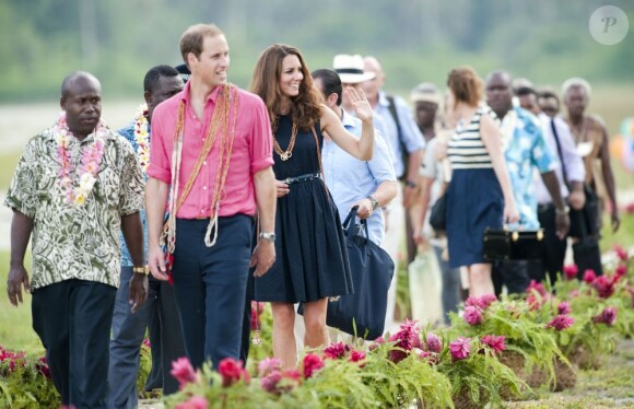 Le prince William et Kate Middleton en septembre 2012 lors de leur tournée en Asie-Pacifique pour le jubilé de diamant de la reine Elizabeth II.