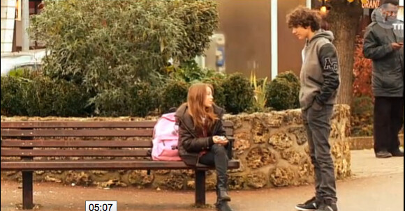 Louna et Diego dans Les Mystères de l'amour