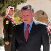 Le roi Abdullah II de Jordanie s'est recueilli le 7 février 2013 à la mémoire de feu le roi Hussein, pour le 14e anniversaire de sa mort, au cimetière royal d'Amman.