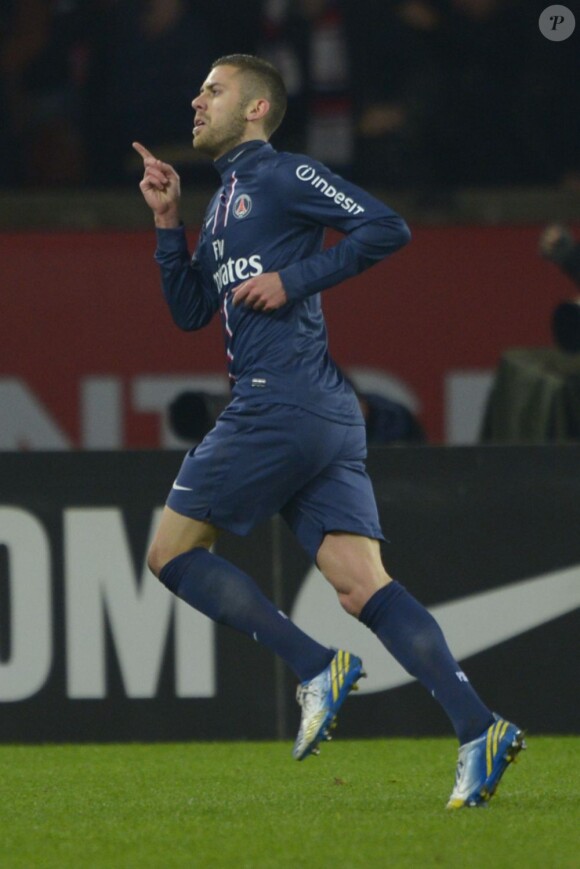 Jeremy Menez lors de PSG - Bastia au Parc des Princes à Paris, le 8 février 2013.