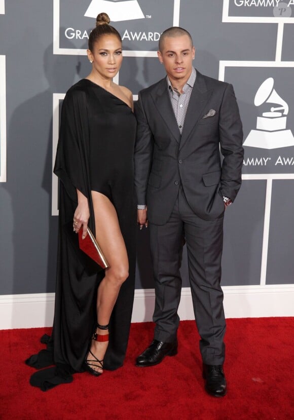 Jennifer Lopez et Casper Smart à la 55e cérémonie des Grammy Awards à Los Angeles, le 10 février 2013.