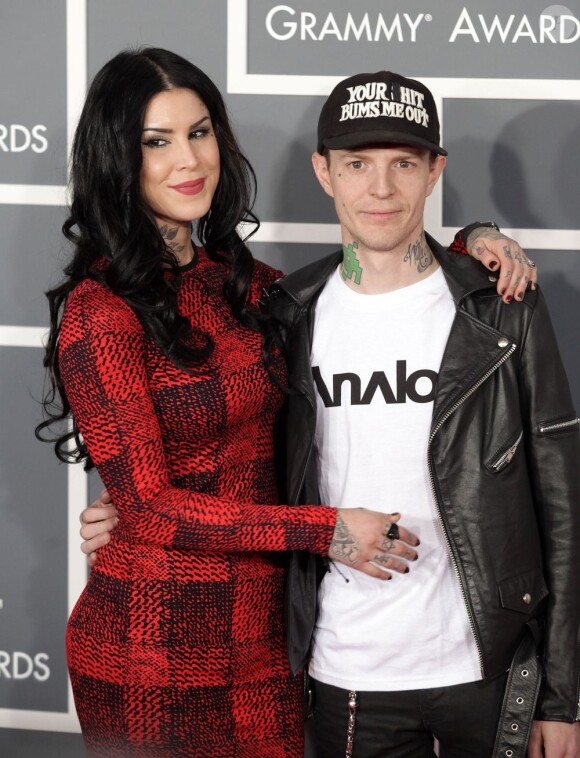 Kat Von D et Deadmau5 à la 55e cérémonie des Grammy Awards à Los Angeles le 10 février 2013.