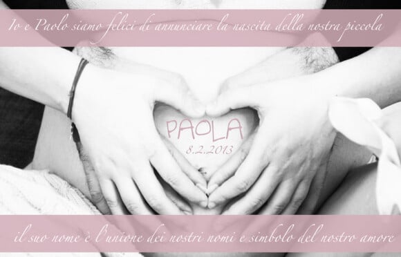 Laura Pausini a annoncé le 8 février 2013 sur son site Internet la naissance de Paola, son premier enfant, fruit de son amour avec Paolo Carta.