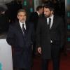 George Clooney, Ben Affleck lors de la cérémonie des BAFTA à Londres le 10 février 2013