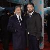 Ben Affleck et George Clooney lors de la cérémonie des BAFTA à Londres le 10 février 2013