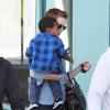 Charlize Theron emmène son fils Jackson à un cours de gym pour enfants à West Hollywood, le 12 fevrier 2013.