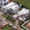 Une vue aérienne du lotissement et de la maison où Oscar Pistorius a tué sa compagne Reeva Steenkamp, le 14 février 2013 à Pretoria