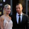 Oscar Pistorius et Reeva Steenkamp au Feather Awards le 4 novembre 2012 à Johannesburg
