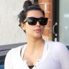 Kim Kardashian quitte sa salle de gym dans le quartier de Studio City. Los Angeles, le 14 février 2013.