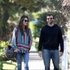 Le top Alessandra Ambrosio et son fiancé Jamie Mazur lors d'une matinée en amoureux à Los Angeles. Le 13 février 2013