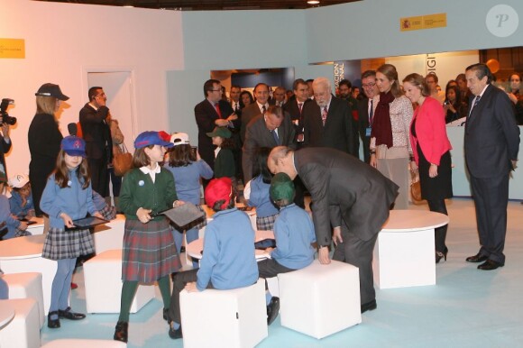 L'infante Elena d'Espagne lors de l'ouverture du 21e Salon international de l'Etudiant de Madrid (AULA), le 13 février 2013