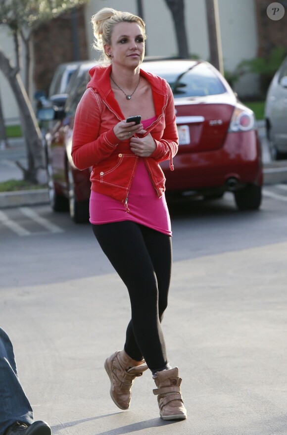 Britney Spears, très belle, à Westlake (Californie), le 15 février 2013.