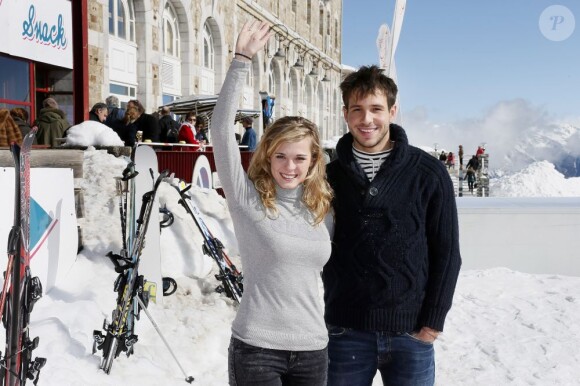 Alice Raucoules et Damien Lauretta lors du 15ème festinal international du film de Luchon, le vendredi 15 février 2013.