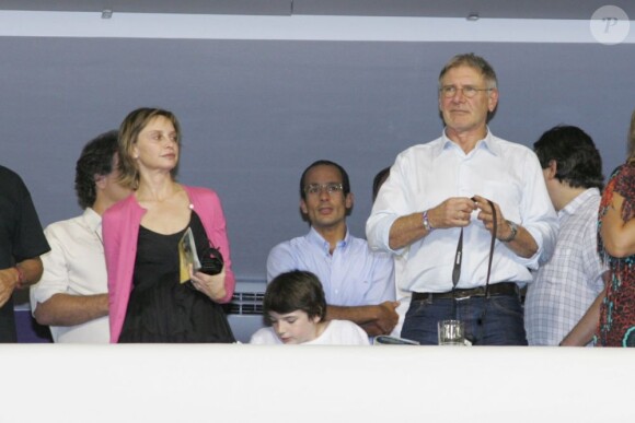 Harrison Ford et Calista Flockhart au carnaval de Rio De Janeiro, le 16 février 2013.