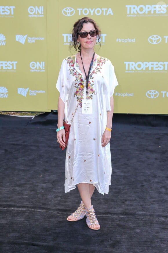 La chanteuse Tina Arena a participé au festival Tropfest du film court 2013, à Sydney le 18 février 2013.