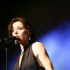La chanteuse Tina Arena lors d'un concert près de Perpignan le 21 juillet 2012.