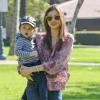 Miranda Kerr et son fils Flynn au parc Coldwater Canyon à Beverly Hills, le 17 fevrier 2013.