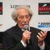 Jean Rochefort le 7 novembre 2012 à Paris pour la conférence de presse des Gucci Masters