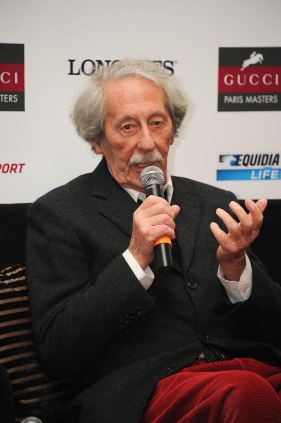 Jean Rochefort le 7 novembre 2012 à Paris pour la conférence de presse des Gucci Masters