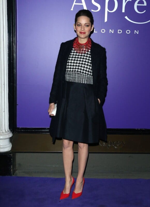 Marion Cotillard à Londres le 9 février 2013