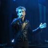 Matthew Bellamy et son groupe Muse sur la scène des Brit Awards 2013 à Londres, le 20 février 2013.