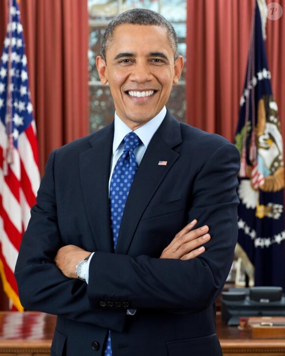 Portrait officiel de Barack Obama. Janvier 2013.