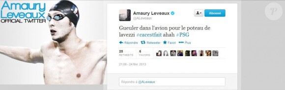 Amaury Leveaux, le 24 février 2013