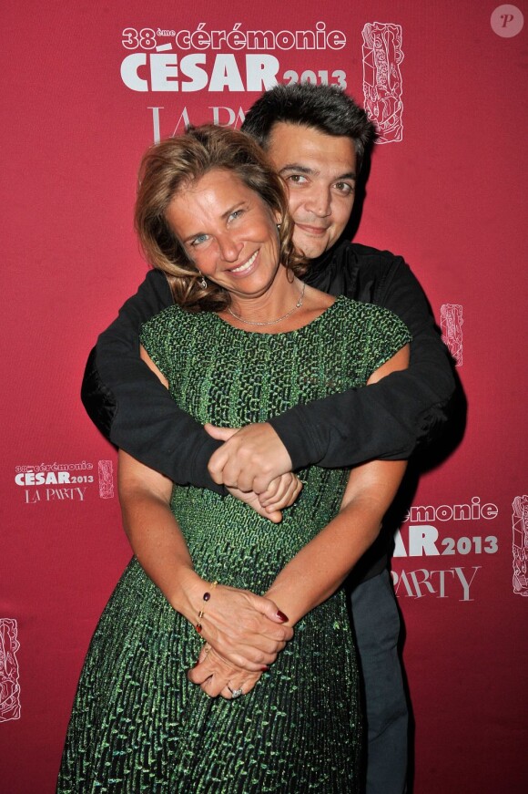Thomas Langmann et Iris Knobloch lors de l'after des César 2013, "La Party", au club 79 à Paris, le 22 février 2013