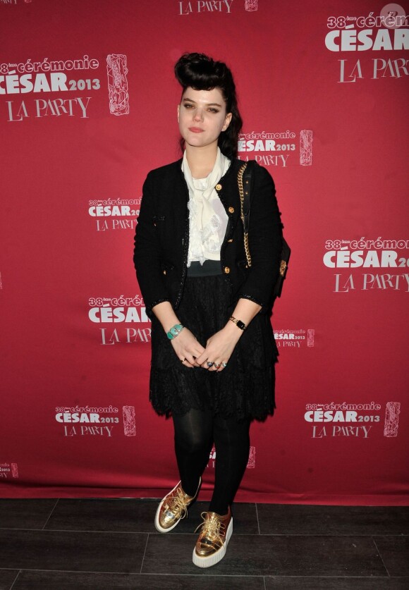 Soko lors de l'after des César 2013, "La Party", au club 79 à Paris, le 22 février 2013