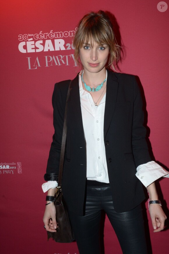 Pauline Lefèvre lors de l'after des César 2013, "La Party", au club 79 à Paris, le 22 février 2013