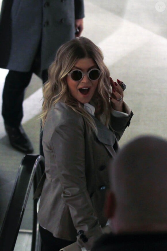 Fergie en plein shopping à Milan, le samedi 23 février 2013.