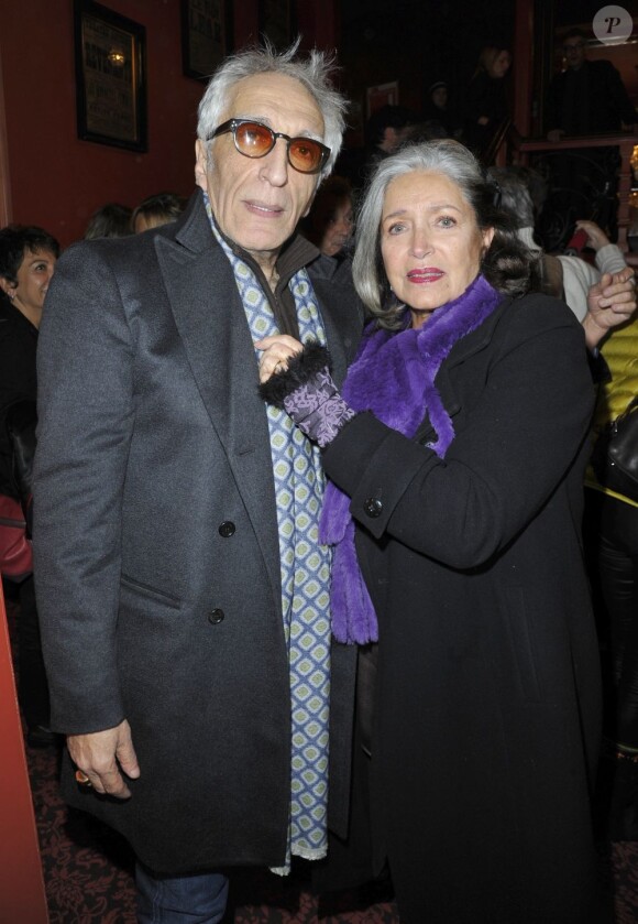 Gérard Darmon et Françoise Fabian pour la 200e d'"Inconnu à cette adresse" au Théâtre Antoine à Paris, le 25 février 2013.