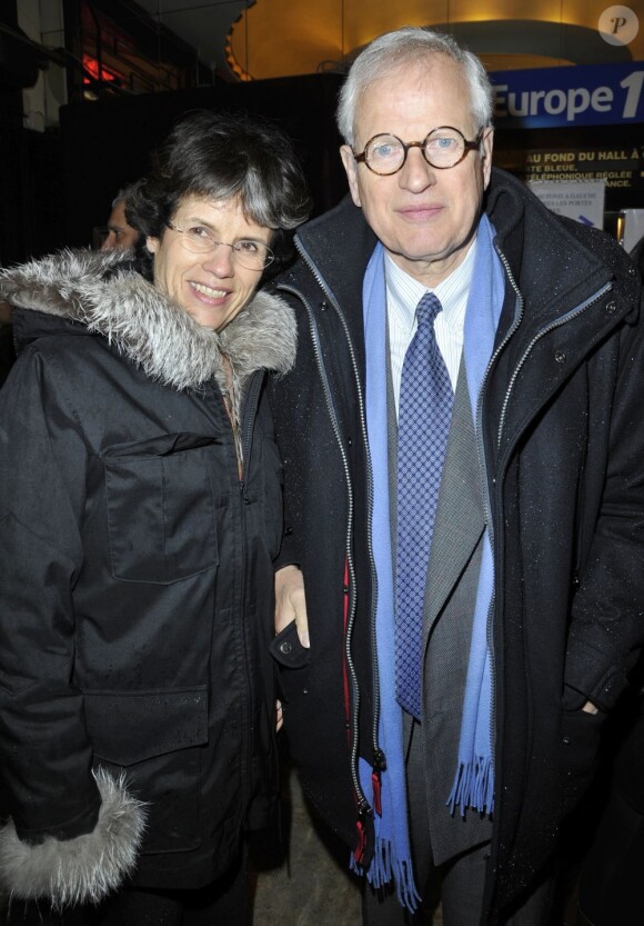 Valérie-Anne Giscard d'Estaing et Bernard Fixot pour la 200e d'"Inconnu à cette adresse" au Théâtre Antoine à Paris, le 25 février 2013.