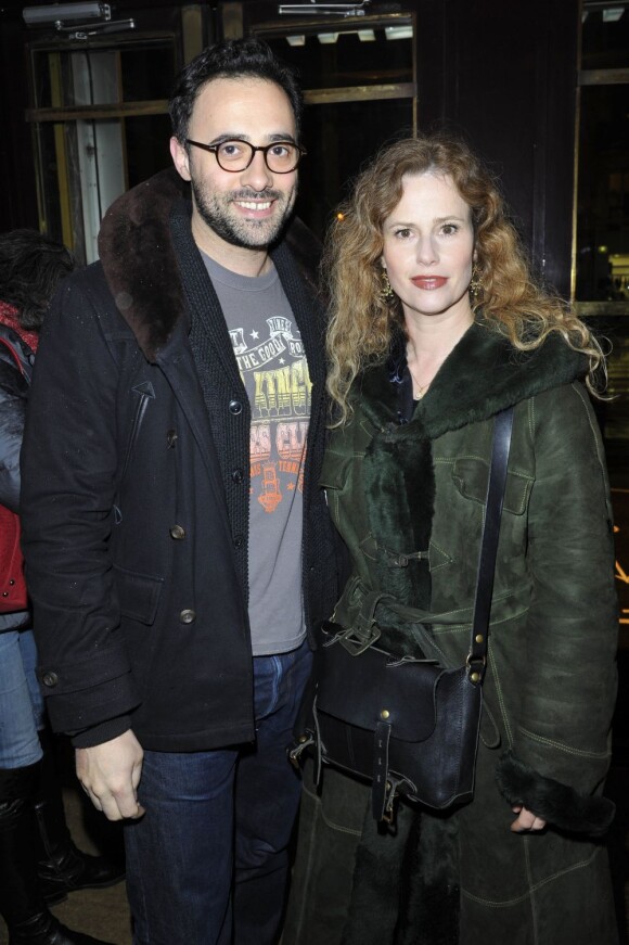 Florence Darel et Xavier Gallais pour la 200e d'"Inconnu à cette adresse" au Théâtre Antoine à Paris, le 25 février 2013.
