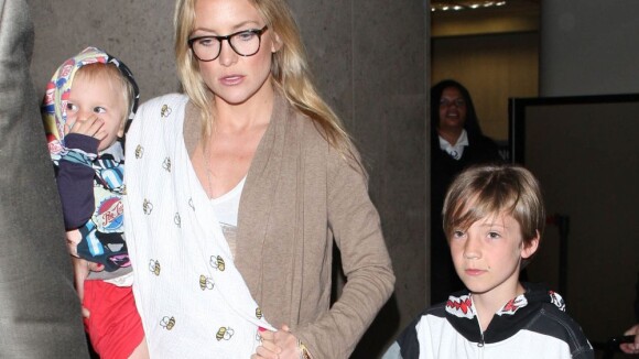 Kate Hudson : Retour de vacances avec ses fils et sans Matthew Bellamy