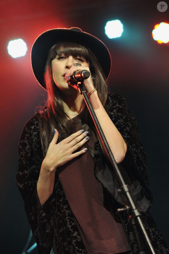 Nolwenn Leroy participe au 3e Monaco Beach Soccer Show à Monaco le 9 février 2013.