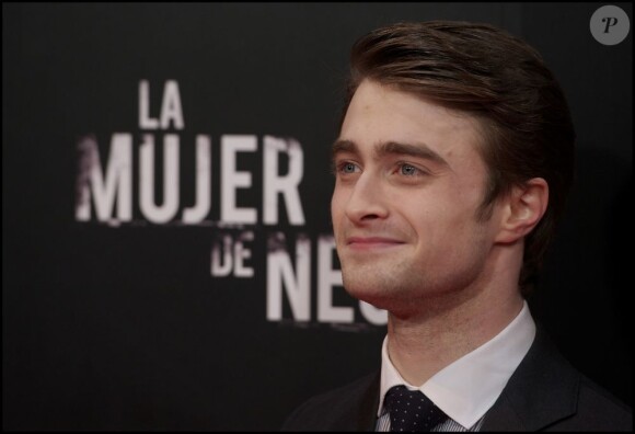 Daniel Radcliffe à la première de La Dame en Noir à Madrid, le 14 février 2012.