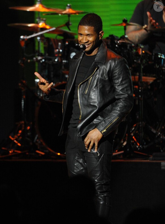 Usher en concert au Convention Center à Washington, le 19 janvier 2013.