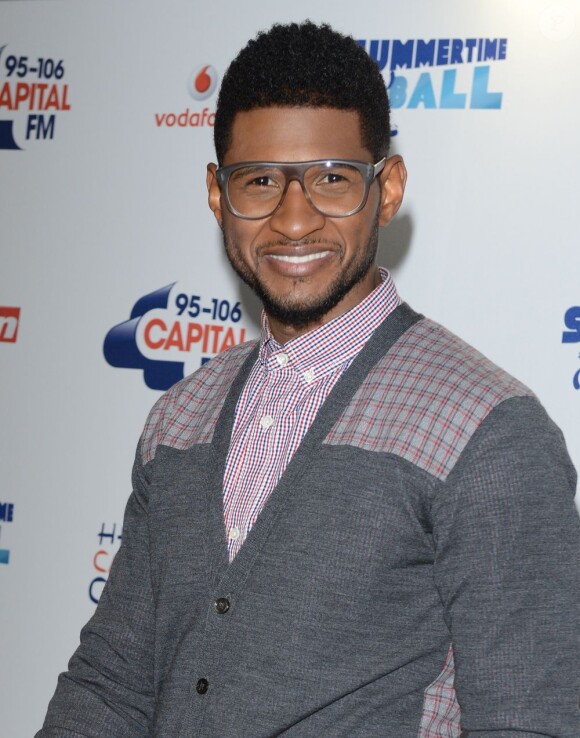 Usher lors du Capital FM Summertime Ball au stade Wembley à Londres. Le 9 juin 2012.