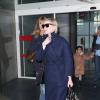 Kirsten Dunst arrive à l'aéroport Roissy-Charles-de-Gaulle, le 3 mars 2013.