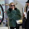 Ashley Olsen arrive à l'aéroport de Roissy Charles-de-Gaulle. Le 27 février 2013.