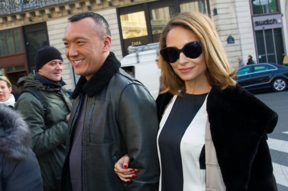 Joe Zee et Nicole Richie arrivent à l'Opéra Garnier pour assister au défilé automne-hiver 2013 de Stella McCartney. Paris, le 4 mars 2013.