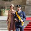 Le prince Philippe de Belgique et la princesse Mathilde de Belgique à Luxembourg, le 20 octobre 2012.