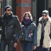 Lourdes avec son père Carlos Leon, avec une amie, à Soho à New York, le 3 mars 2013.
