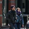 Lourdes et son père Carlos Leon, avec une amie, dans Soho à New York, le 3 mars 2013.