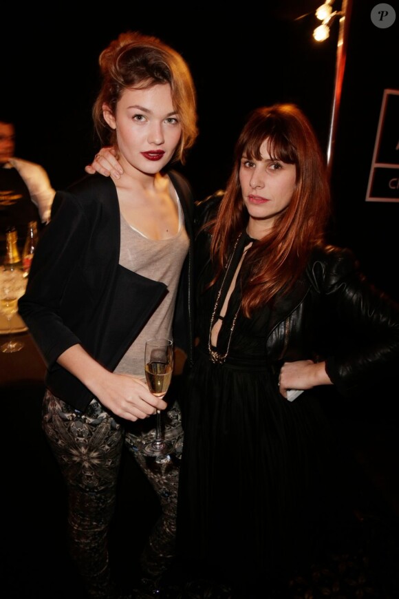Alice Aufray et Cécile Togni à la soirée K11 organisée au Pavillon Vendôme à Paris. Le 5 mars 2013.