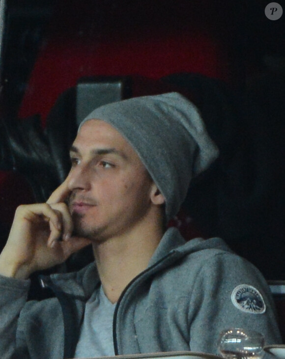 Zlatan Ibrahimovic lors du match de Ligue des champions entre le PSG et Valence (1-1) au Parc des Princes à Paris le 6 mars 2013