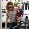 Hilary Duff emmène son fils Luca à l'école à Sherman Oaks, le 6 mars 2013.